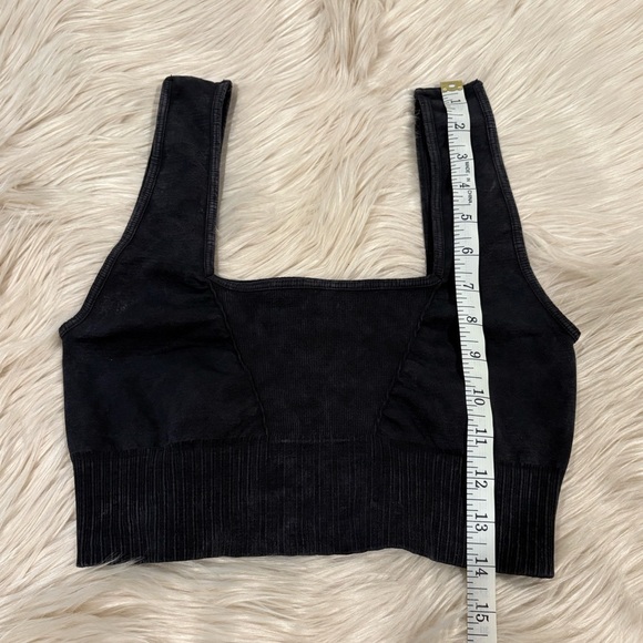 FREE PEOPLE Good Karma Square Neck Bra Crop Top M/L - Picture 8 of 9